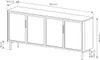 BETTSO ILUMI 4D Kommode – Eiche Dunin Sideboard mit LED & Produktbild-Vorschau 7
