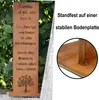 Rostikal Gartendeko Familien Spruch Schild 1 m Rostdeko für Produktbild-Vorschau 4