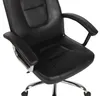 A close-up view of a black office chair, focusing on the seat and armrests. Anteprima dell’immagine prodotto