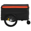 Fahrradanhänger Schwarz und Orange 45 kg Eisen - Produktbild-Vorschau 6