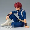 A figurine of the anime character Shoto Todoroki from My Hero Academia, sitting down. Produktbild-Vorschau