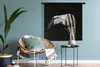 MuchoWow® Wandteppich Wandbehang Flamingo - Schnabel - Produktbild-Vorschau 4