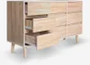 Cassettiera in legno per il soggiorno 9 cassetti Anteprima dell’immagine prodotto 5