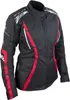 Roleff RO15091 Damen Motorradjacke – Schwarz-Rot, Produktbild-Vorschau 3