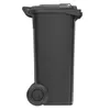 A side view of a gray trash bin with wheels. Anteprima dell’immagine prodotto