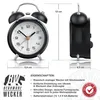 BEARWARE Wecker Analog, Retro, rund, Beleuchtet, lauter Produktbild-Vorschau 2