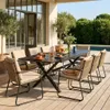 sweeek - Ausziehbarer Gartentisch aus Aluminium für 8 Produktbild-Vorschau 6