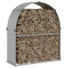 vidaXL Abri pour bois de cheminée Argenté 120x45x140 cm Voir les images du produit 3