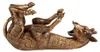 Clayre & Eef Flaschenhalter Giraffe 33x13x16 cm Goldfarbig Produktbild-Vorschau 3