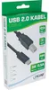 InLine USB 2.0 Kabel, USB-C Stecker an B Stecker, schwarz, Produktbild-Vorschau 3
