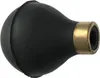 Palla di corno piccola con anello in ottone, nero Anteprima dell’immagine prodotto 1