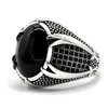 Männer Ring Retro Strass Intarsien Legierung Männer Vintage Produktbild-Vorschau 2