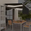 Tenda a scomparsa manuale con tenda a rullo e LED 4x3 m Anteprima dell’immagine prodotto 2