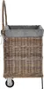 KRINES HOME Holzwagen / Kaminholzwagen aus Rattan-Naturrohr Produktbild-Vorschau 4