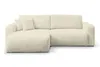A cream-colored corduroy sectional sofa is shown against a white background. Produktbild-Vorschau