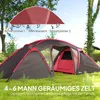 Tunnelzelt 4-6 Personen, Familienzelt 3 Räume, Campingzelt Produktbild-Vorschau 5