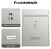 Cassetta postale Wiltec V10 in acciaio inox 260 x 90 x 350 Anteprima dell’immagine prodotto 17