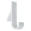 A single white hook against a white background. Voir les images du produit