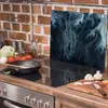 Sklenený ochranný kryt na sporák 60x52 Mramor Náhľad obrázku produktu 3