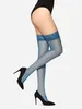 Merry Style Damen halterlose Strümpfe MS 209 (Dunkeltürkis, Produktbild-Vorschau 2