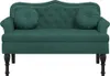 vidaXL Lavica s vankúšom tmavozelená 120,5 x 65 x 75 cm Náhľad obrázku produktu 4