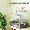 Pawhut Hamsterkäfig 4 Etagen Nagerkäfig  Kleintierkäfig mit Produktbild-Vorschau 7