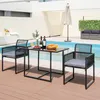 KOMFOTTEU 3-teiliges Bartisch mit Klappstühlen, Garten Produktbild-Vorschau 2