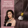 hair2heart Premium Mini Tape Extensions Echthaar - 12 Tapes Produktbild-Vorschau 2