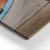 Kunst - orangefarbene Glasmalerei – Leinwandbild Wandbild – Produktbild-Vorschau 3