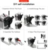A collage of four instructional diagrams showing how to install and use a rotary chuck. Náhled obrázku produktu