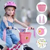 Košík na bicykel pre deti dievčatá predné tkané ratanové Náhľad obrázku produktu 6