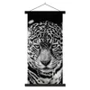 MuchoWow® Textilposter Leopard - Tiere - Schwarz - Weiß - Produktbild-Vorschau 1