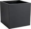 VIVANNO Pflanzkübel Fiberglas BLOCK Würfel, Anthrazit matt Produktbild-Vorschau 1