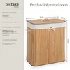 tectake® Wäschekorb 53 x 33,5 x 63 cm Produktbild-Vorschau 6