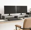 vidaXL Stojan na monitor betonový šedý 100x27x10 cm Náhled obrázku produktu 2