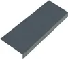 A 3D rendering of a dark gray metal drip edge profile. Podgląd zdjęcia produktu