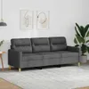 A dark gray three-seater sofa is shown in a living room setting. Produktbild-Vorschau