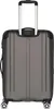 A gray suitcase with a silver telescopic handle and black wheels. Produktbild-Vorschau