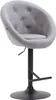 CLP Barhocker London V2 Stoff drehbar und höhenverstellbar Produktbild-Vorschau 1