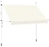 Store rétractable manuel 300 cm blanc crème Voir les images du produit 7