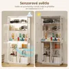 Skleněná vitrína Puluomis s osvětlením ve 3 barvách a Náhled obrázku produktu 2