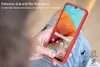 A person is holding a red phone case with a phone inside, demonstrating its grip and features. Produktbild-Vorschau