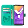 VIVO Y15S 2021 Hülle, Schmetterling Prägung Flip Leder Produktbild-Vorschau 2