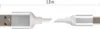 USB Kabel 2.0 A Stecker - C Stecker 1m, weiss Produktbild-Vorschau