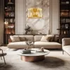 Lampadario Ritz 12xE14 40W in cristallo glamour oro Milagro Anteprima dell’immagine prodotto 3