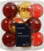 Weihnachtskugeln Glas 6cm 15 Stück - Rot / Gold transparent Produktbild-Vorschau 2