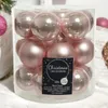 Weihnachtskugeln Glas 4cm 18 Stück - Puderrosa Produktbild-Vorschau 4
