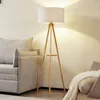 Lindby Stehleuchte Adamio, Ø 45,5 cm, weiß, Textil, Tripod Produktbild-Vorschau 2