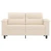 2-Sitzer-Sofa Beige 120 cm Mikrofasergewebe Produktbild-Vorschau 3