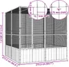 vidaXL Gabbia per uccelli antracite 213,5x217,5x211,5 cm Anteprima dell’immagine prodotto 5